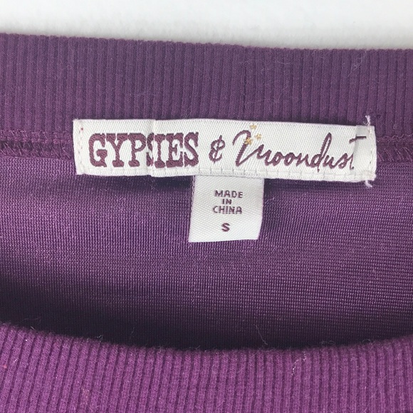 Gypsies and Moondust Purple Velvet Sweater - Picture 3 of 5